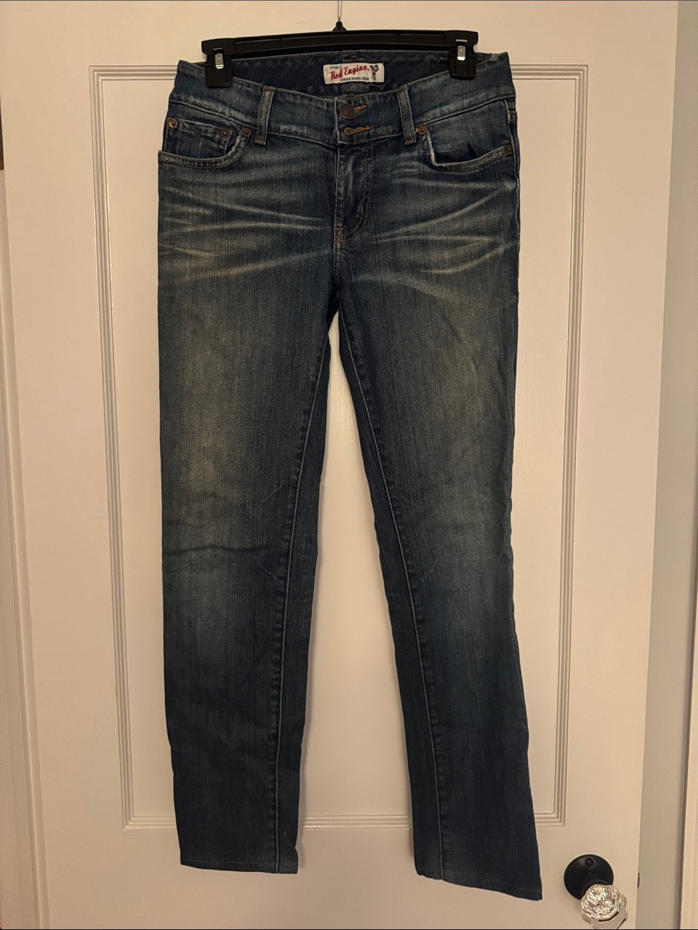 Red Engine Women's Faded Blue Skinny Jeans